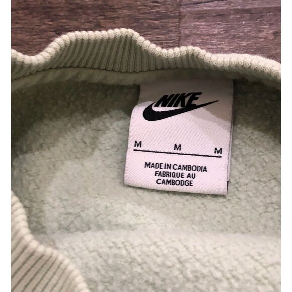 Nike Sportswear Crewneck Sweatshirt Light Green Womens Medium - Picture 3 of 6